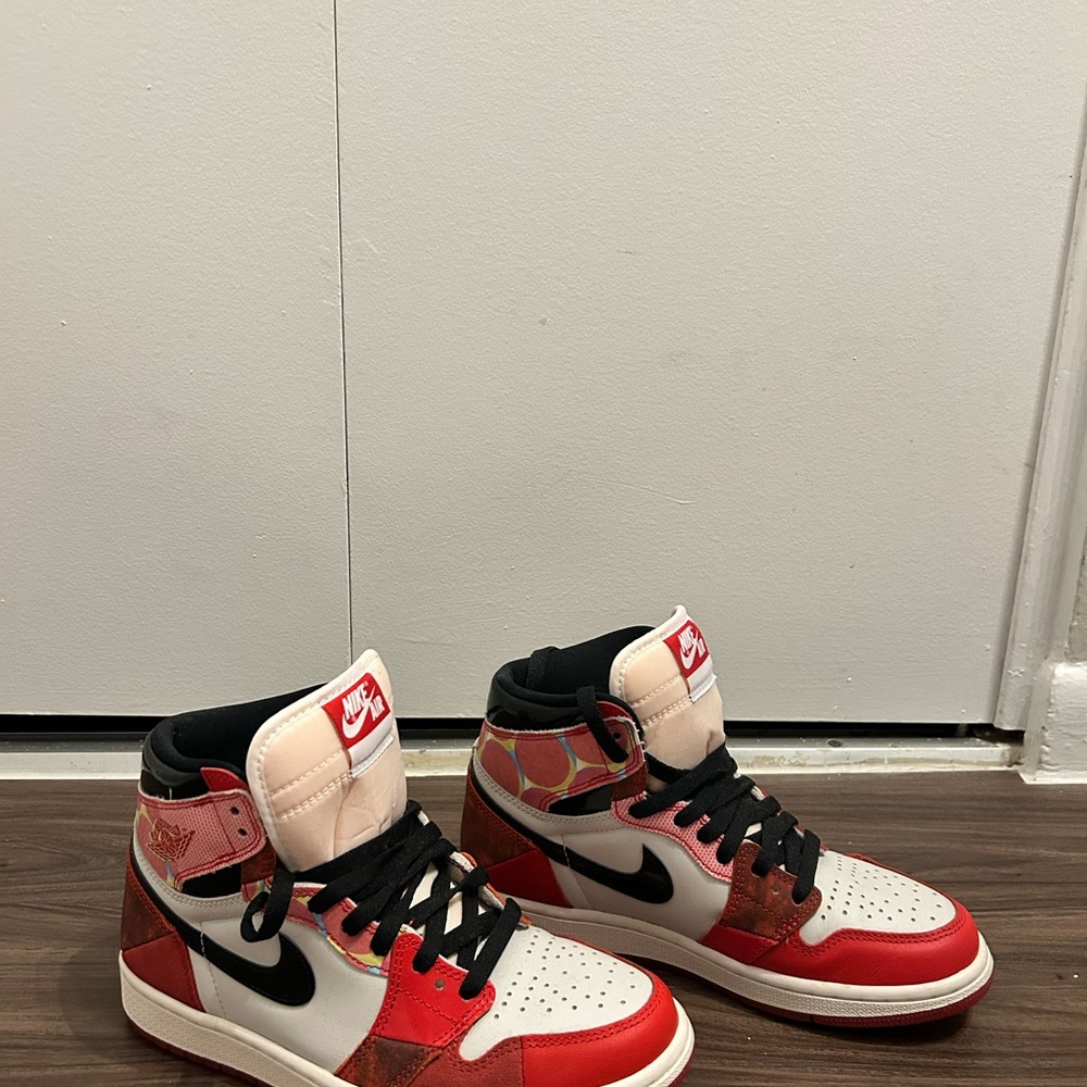 Nike Air Jordan Retro High Sneakers - Red, Black, White